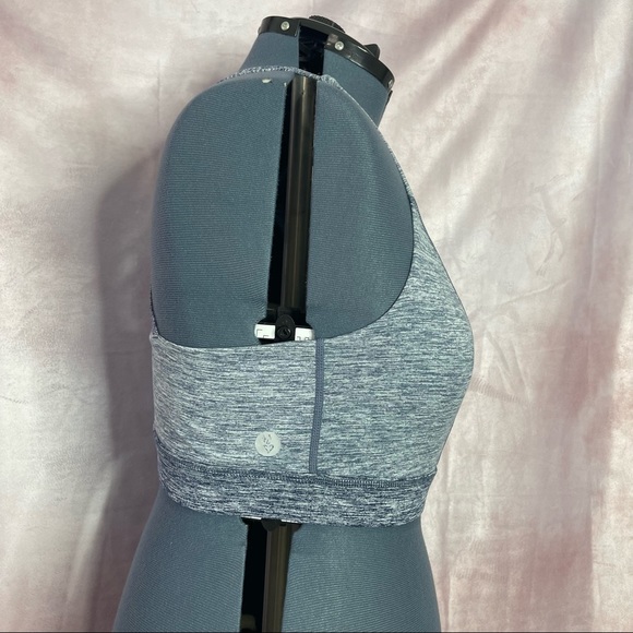 Torrid Vintage Indigo Space-Dye Lattice Back Wicking Sports Bra NWT Size 2X - Picture 4 of 14